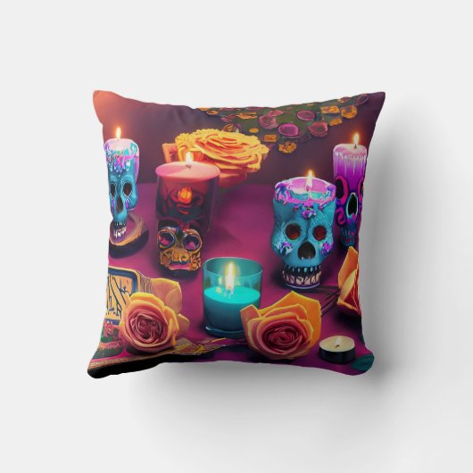 砂糖スカル クッション (裏面)