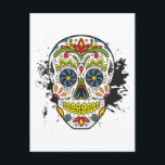 砂糖スカル、タトゥースカル、メキシコスカル ポストカード<br><div class="desc">砂糖スカル、タトゥースカル、メキシコのスカル-カスタマイズお客様のニーズに合わせてこの製品！</div>