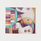 砂糖スカル タペストリー (正面(横))