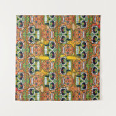 砂糖スカル タペストリー (正面(横))