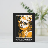 砂糖スカル：ハロウィーン ポストカード (スタンド正面)