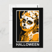 砂糖スカル：ハロウィーン ポストカード (正面/裏面)