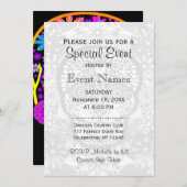 砂糖スカル|ハワイアンティキ 招待状 (正面/裏面)