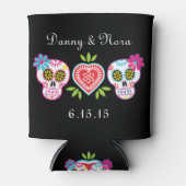 砂糖スカル&フラワーズクーラーボックス 缶クーラー (正面)