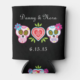 砂糖スカル&フラワーズクーラーボックス 缶クーラー