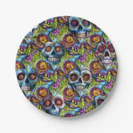 砂糖スカル ペーパープレート