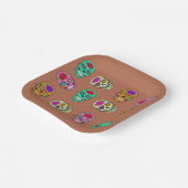 砂糖スカル ペーパープレート (傾斜あり)