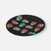 砂糖スカル ペーパープレート (アングル)