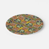 砂糖スカル ペーパープレート (アングル)