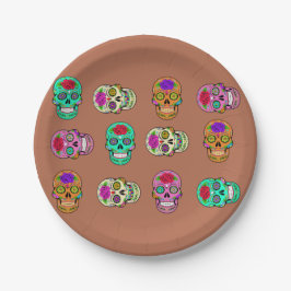 砂糖スカル ペーパープレート