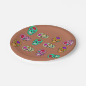 砂糖スカル ペーパープレート (アングル)