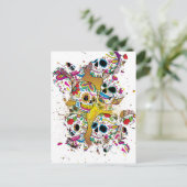 砂糖スカル ポストカード (スタンド正面)