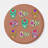 砂糖スカル マグネット (正面)