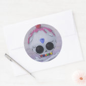 砂糖スカル ラウンドシール (封筒)