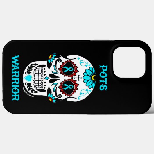 砂糖スカル/戦士…ポット Case-Mate iPhoneケース (裏面 (横))