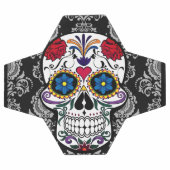 砂糖スカル"死んだ日"ダマスクレースカスタム サッカーボール (フラット)