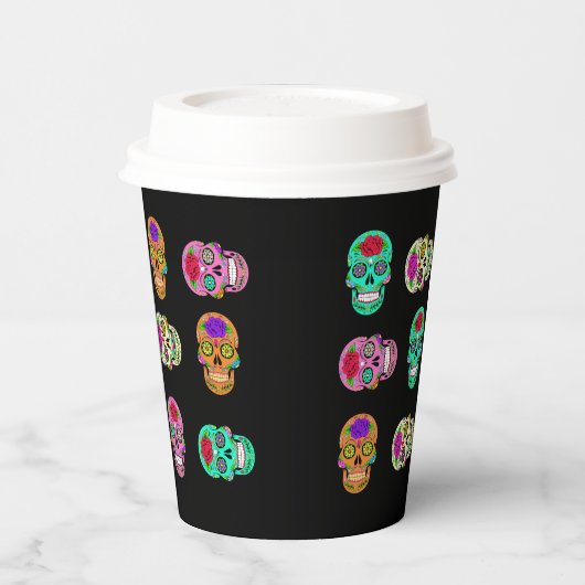 砂糖スカル 紙コップ (左)