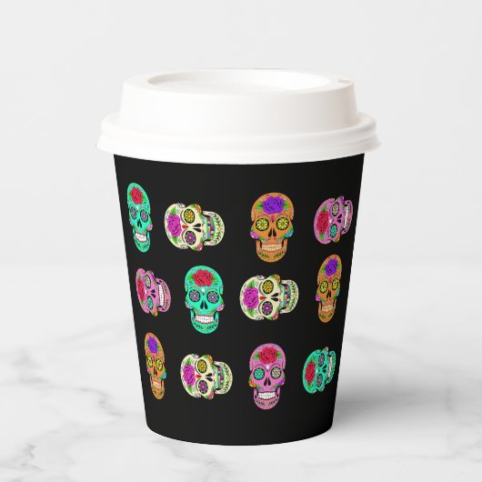 砂糖スカル 紙コップ (正面)