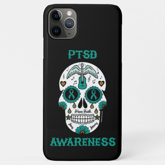 砂糖スカル/認識度...PTSD Case-Mate iPhoneケース (裏面)