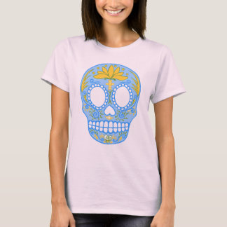 砂糖スカル(青) Tシャツ