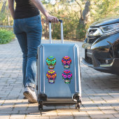 砂糖スカル | Day of the Dead |大きいサイズ シール (スーツケースインサイチュ)