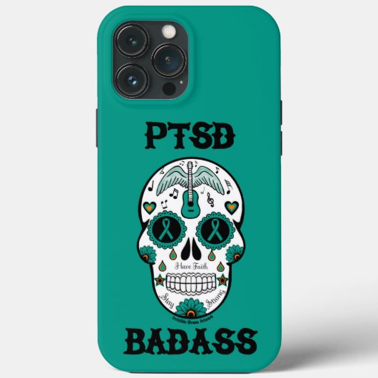 砂糖スカル...PTSD Case-Mate iPhoneケース (裏面)