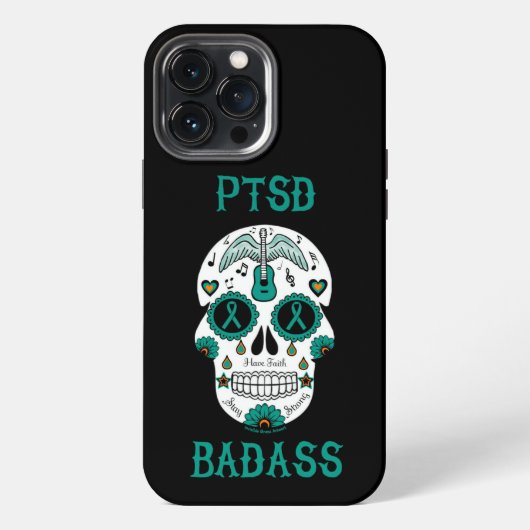 砂糖スカル...PTSD iPhoneケース (裏面)