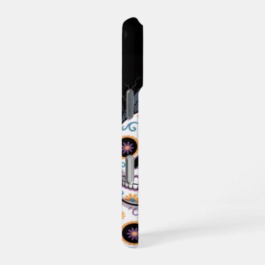 砂糖スカルiPhoneケース iPhoneケース (右側面)