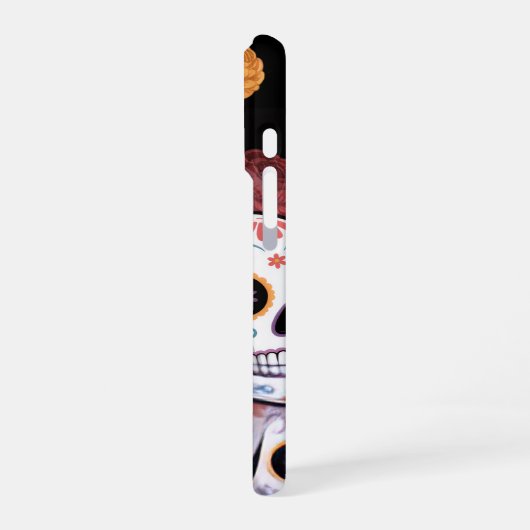 砂糖スカルiPhoneケース iPhoneケース (左側面)