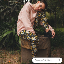 砂糖スタイリッシュスカルフローラスカジュアルポーツヨガ カプリレギンス