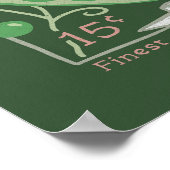 砂糖スナップエンドウ種子パケット(リッチグリーン) ポスター (角)