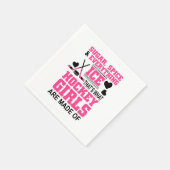 砂糖スパイスと全てのアイスガールホッケー スタンダードカクテルナプキン (角)