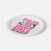 砂糖スパイスと全てのアイスガールホッケー ペーパープレート (アングル)