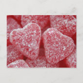 砂糖ハートキャンディー葉書 ポストカード (正面)