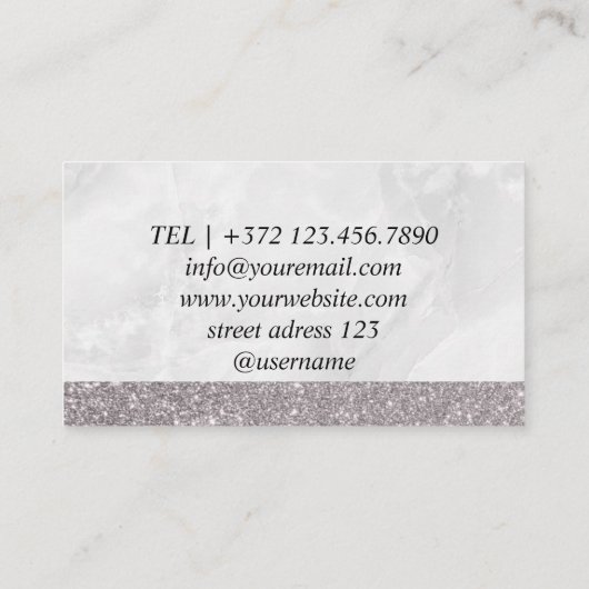 砂糖ペースト脱毛皮膚脱毛 名刺 (裏面)