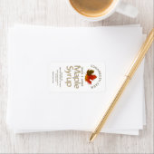 砂糖メープルカラフルリーフシロップのラベル ラベル (インサイチュ)