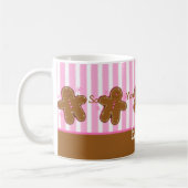 砂糖及びスパイスのジンジャーブレッドのカスタムのマグ コーヒーマグカップ (左)