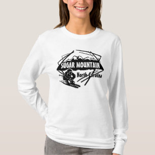 砂糖山のノースカロライナの女性フード付きスウェットシャツ Tシャツ