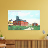 砂糖工場の外観 キャンバスプリント (インサイチュ (リビング))