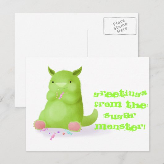 砂糖怪獣 ポストカード (正面/裏面)