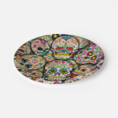 砂糖最高のスカルの販売 ペーパープレート (アングル)