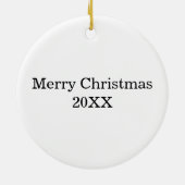 砂糖梅の妖精のクリスマス飾り セラミックオーナメント (裏面)