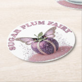 砂糖梅の妖精 ラウンドペーパーコースター (アングル)