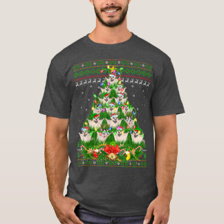 砂糖滑空機クリスマス照明ツリー砂糖滑空醜い Tシャツ