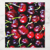 砂糖漬けさくらんぼ ワインラベル (シングルラベル)