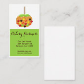 砂糖漬けのりんごのカスタマイズ可能な食糧名刺 名刺 (正面/裏面)