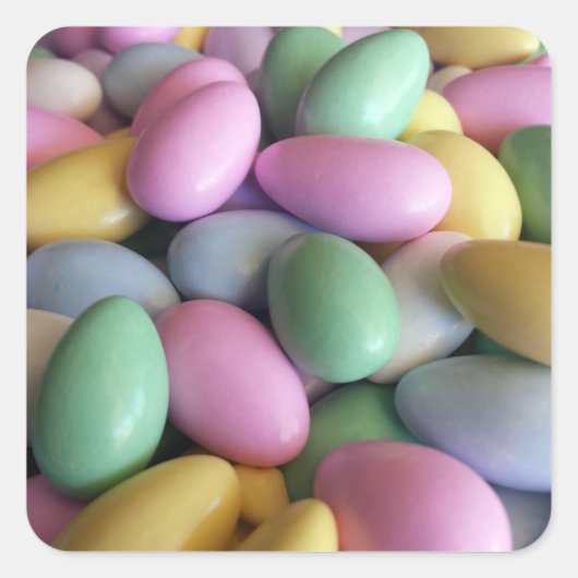 砂糖漬けのアーモンド スクエアシール (正面)