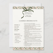 砂糖漬けスウェーデンナッツレシピ パーソナライズされた シーズンカード (正面)