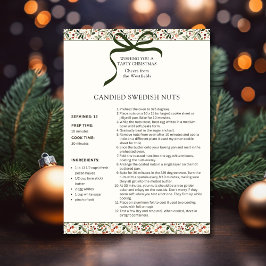 砂糖漬けスウェーデンナッツレシピ パーソナライズされた シーズンカード