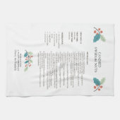 砂糖漬けスウェーデンナッツ休日レシピキッチンタオル キッチンタオル (横)